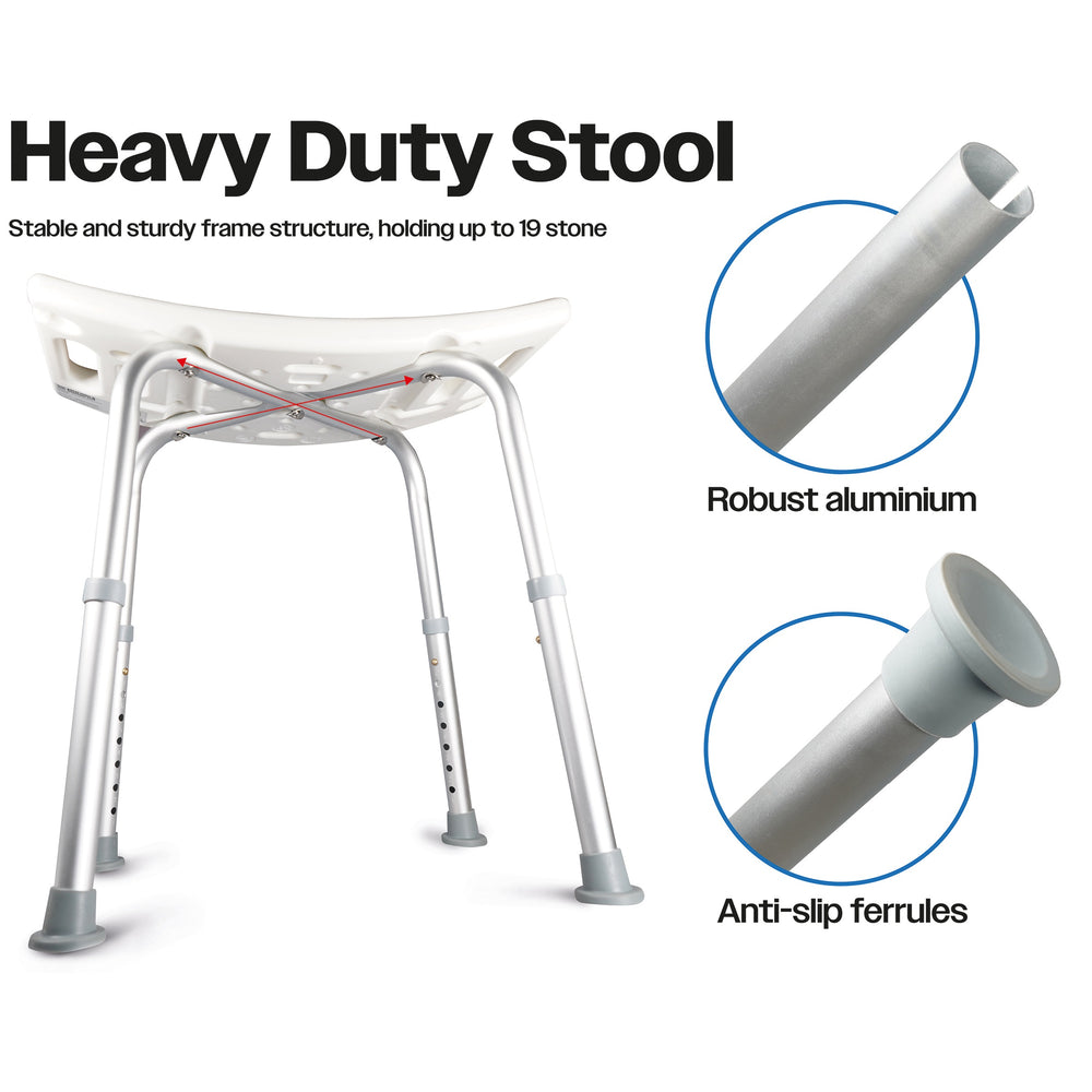 Shower Stool with Seat Padding