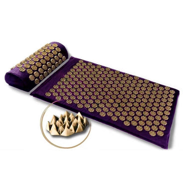 Purple and Gold Acupressure Mat