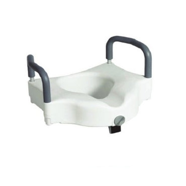 Raised Toilet Seat with Support Arms