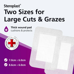 Steropore Large Adhesive Wound Dressing Plasters | Packs of 4