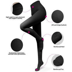 Black Compression Panty Hose Stockings