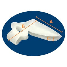 1st-2nd Toe Ring Separators With Protective GEL - Pair