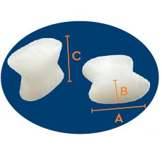 1st-2nd Toe Separators with Protective GEL - Pair