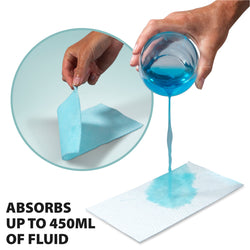 Commode Liners with Absorbent Pads - Box of 50