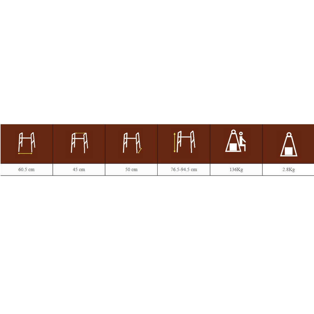 Folding Walker Frame with Wheels