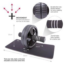 ABS wheel with knee mat
